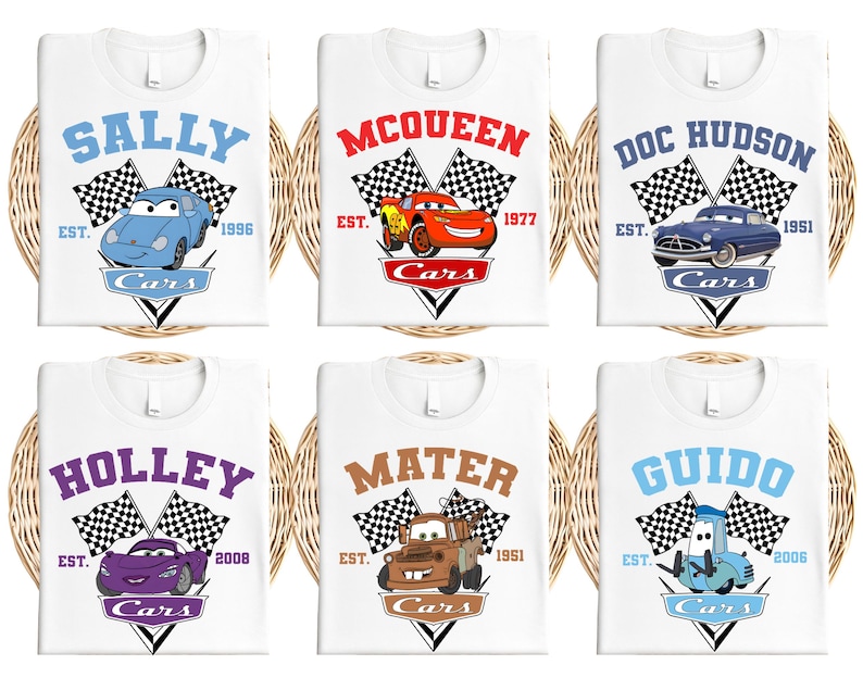 Disney Cars T-Shirt, Pixar Lightening McQueen Shirt, Cars Sally Shirt, Disney Family Trip Tee, Disneyland Vacation Tee, PixarMater Shirt