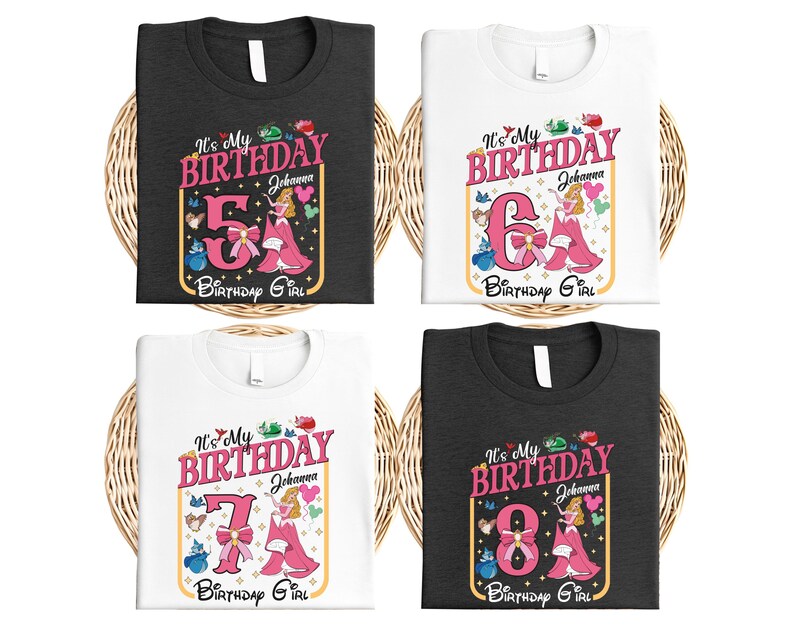 Custom Name Princess Ariel Shirt, Little Mermaid Birthday Shirt, Princess Birthday Girl Tee, Ariel and Friends Sweatshirt, Girls Trip Sweat