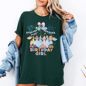 Custom Name Princess Shirt, Disney Princess Birthday T-Shirt, Disney Birthday Girl Tee, Elsa and Friends Sweatshirt, Birthday Party Sweat