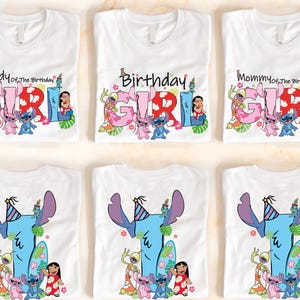 a group of t - shirts with cartoon characters on them