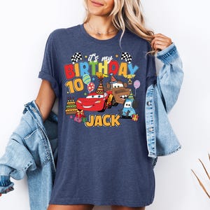 Disney Cars Birthday Shirt, Lightning McQueen Birthday T-Shirt, WDW Birthday Boy Tee, Family Birthday Sweatshirt, Pixar Birthday Boy Sweat