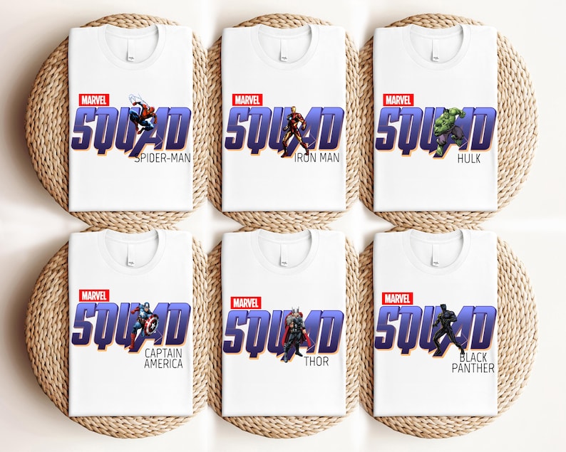 Disney Superhero Squad Shirt, Marvel Avengers Team T-shirt, Disneyland Family Vacation Matching 2025 Shirt, Marvel Group Tee, Spider Man Tee
