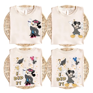Did It Disney Graduate Shirt, Mickey And Minnie Graduation Shirt, Disney Graduate Shirt, Disney Grad Trip 2025 Shirt, Disney Family Grad Tee