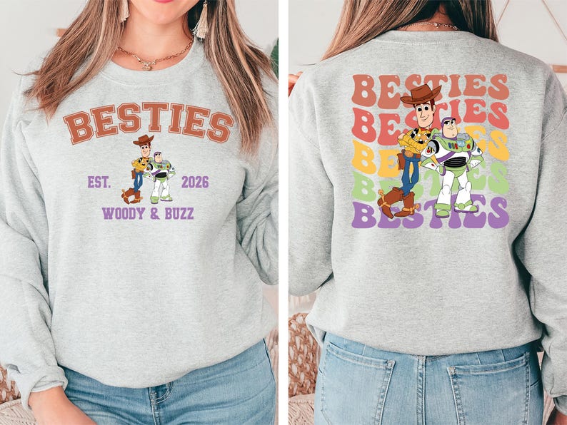 Toy Story Best Friends Shirt, Buzz Lightyear and Sheriff Woody Shirt, Disneyland Vacation Tee, Besties Adventure Tee, Disney Trip 2026 Shirt