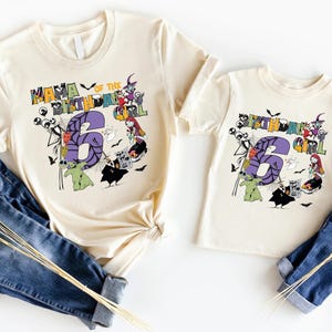 Nightmare Christmas Birthday Girl Shirt, Birthday Family Matching Shirt, Jack Skellington Shirt Disneyland Birthday Squad Family Shirt