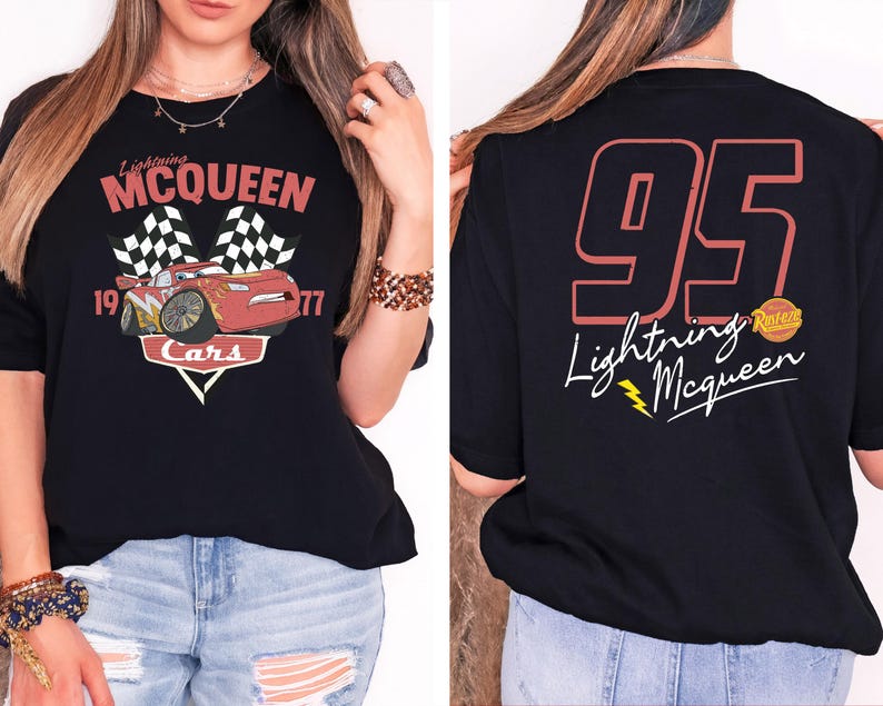 Vintage Lightning McQueen Shirt, Radiator Springs Shirt, Limited McQueen Shirt, Disney Cars Movie Shirt, Pixar Cars Shirt, Family Trip Tee