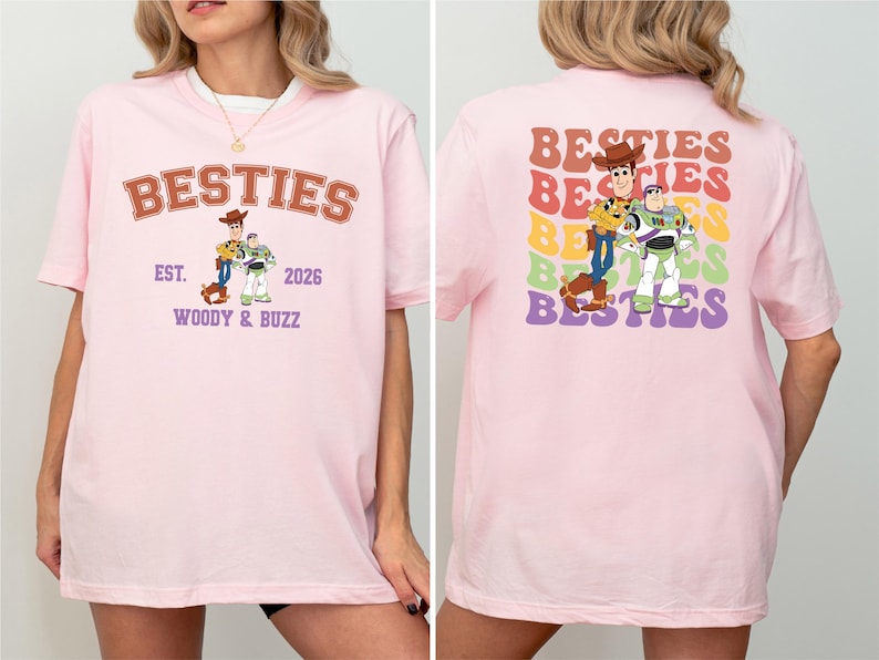 Toy Story Best Friends Shirt, Buzz Lightyear and Sheriff Woody Shirt, Disneyland Vacation Tee, Besties Adventure Tee, Disney Trip 2026 Shirt
