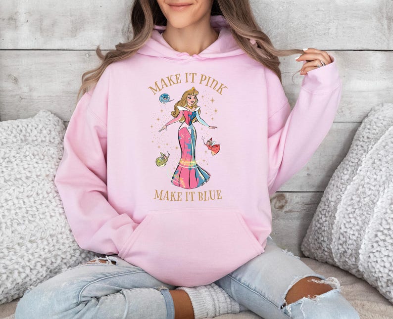 Disney Make It Pink Make It Blue Shirt, Disneyland Girls Trip Shirt, Sleeping Beauty Fairy Shirt, Merryweather Shirt, Magic Kingdom Shirt