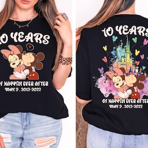 Disney Anniversary Shirt, Mickey Minnie Happily Ever After Shirt, Disney Wife Husband Couple Tee, Disney Honeymoon Gift
