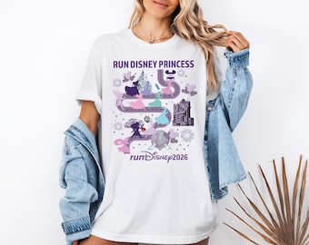 Rus Disney Princess Shirt, Run Like Princess Marathon T-Shirt, Disney Every Mile Is Magic Run Tee, Rapunzel Belle Moana Merida Run Sweater
