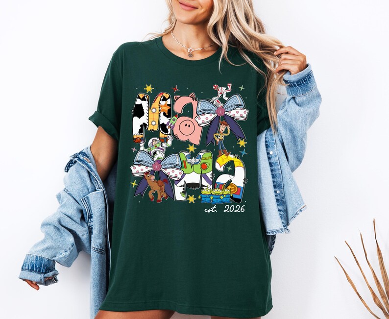 Toy Story Mama Shirt, Disney Mama Est 2026 T-Shirt, Mother's Day 2026 Tee, Woody and Friends Shirt, Disney Family Trip Shirt, New Mom Tee