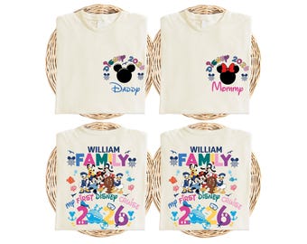 My First Disney Cruise T-Shirt, Custom Family Name Tee, Mickey Minnie Cruise Shirt, Disney Family Trip Tee, Disneyland Vacation Cruise Tee