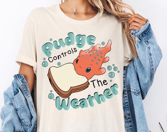 Pudge kontrolliert das Wetter Shirt, Disney Stitch und Lilo Shirt, Disney Fisch Shirt, Disneyland Sommerferien T-Shirt, Disney World Trip T-Shirt
