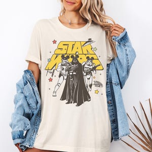 Star Wars Vintage Shirt, Darth Vader and Stormtrooper Shirt, Galaxy&#39;s Edge Sweater, Disney Family Vacation T-Shirt, Mickey Ears Shirt