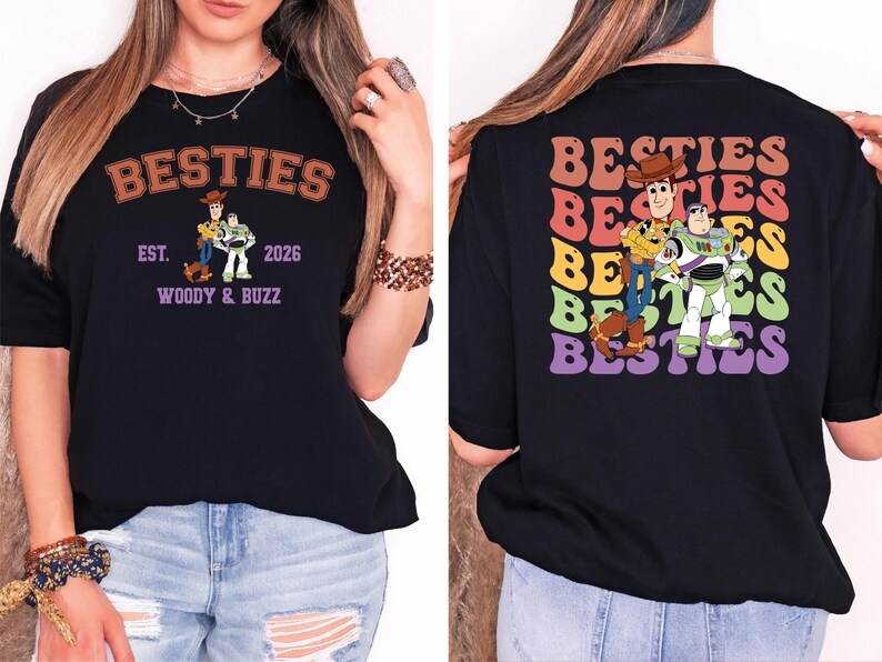 Toy Story Best Friends Shirt, Buzz Lightyear and Sheriff Woody Shirt, Disneyland Vacation Tee, Besties Adventure Tee, Disney Trip 2026 Shirt