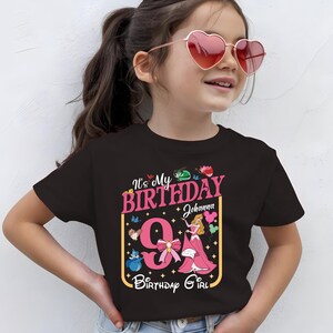 Custom Name Princess Ariel Shirt, Little Mermaid Birthday Shirt, Princess Birthday Girl Tee, Ariel and Friends Sweatshirt, Girls Trip Sweat