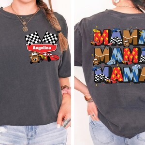 Disney Cars Mom Shirt, Lightning McQueen Mama Shirt, Family Matching Cars Shirt, Disney Pixar Cars Shirt, Mothers Day Shirt, Car Land Tee