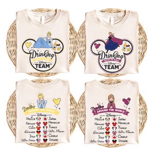 Princess Drinking Shirt, Disney Food and Wine Festival Sweatshirt, Disneyland Matching Vacation shirt, Wine Princess Tee, Girls Trip Tee