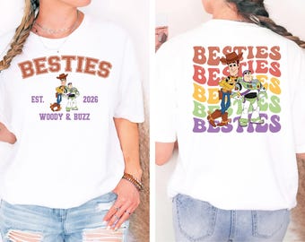 Toy Story Best Friends Shirt, Buzz Lightyear and Sheriff Woody Shirt, Disneyland Vacation Tee, Besties Adventure Tee, Disney Trip 2026 Shirt