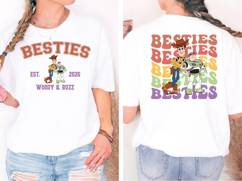 Toy Story Best Friends Shirt, Buzz Lightyear and Sheriff Woody Shirt, Disneyland Vacation Tee, Besties Adventure Tee, Disney Trip 2026 Shirt