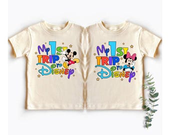 My First Disney Trip T-Shirt, Mickey and Minnie Matching Trip Shirt, Disneyland Family Trip Shirt, Family Vacation Shirts, Disneyland Shirt