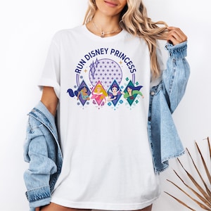 Disney Geburtstags-Shirt, Prinzessin HalbMarathon Wochenende 2025 Shirt, Prinzessinnen Squad Laufshirt, Disney Laufendes Matching Shirt