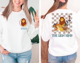 Benutzerdefinierte Löwen König Mufasa Sweatshirt, Disney Simba und Nala Hoodie, Hakuna Matata Pullover, Disney Familie Safari Sweat, Animal Kingdom Pullover