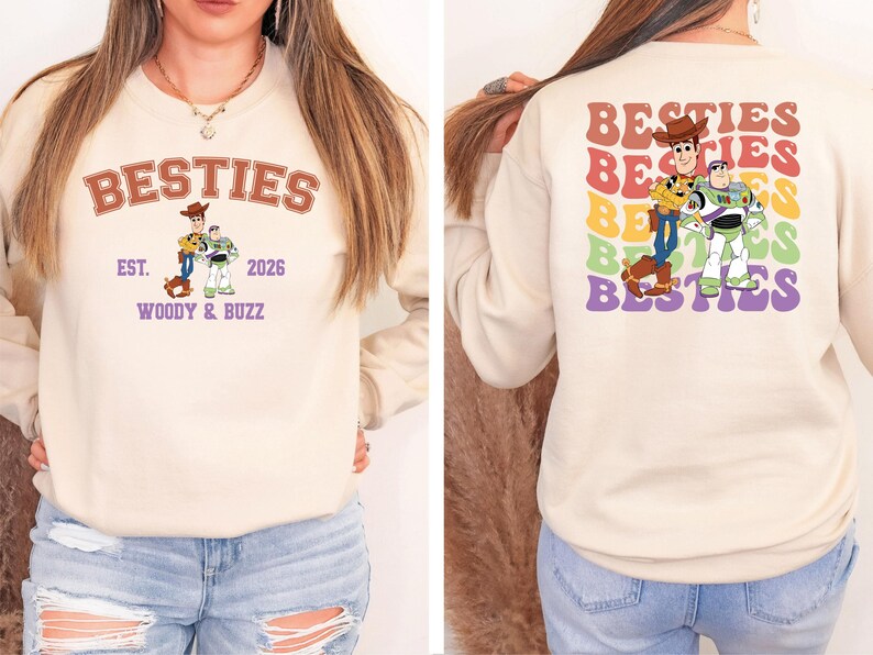 Toy Story Best Friends Shirt, Buzz Lightyear and Sheriff Woody Shirt, Disneyland Vacation Tee, Besties Adventure Tee, Disney Trip 2026 Shirt
