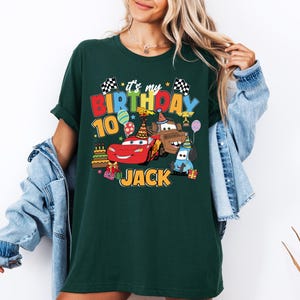 Disney Cars Birthday Shirt, Lightning McQueen Birthday T-Shirt, WDW Birthday Boy Tee, Family Birthday Sweatshirt, Pixar Birthday Boy Sweat