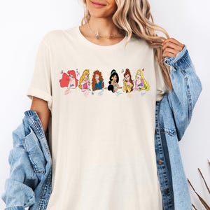 Shirt prinses Signature, shirt aquarel prinses, shirt Disney Aurora Ariel Assepoester jasmijn, shirt Disney Girl Trip, shirt Magic Kingdom