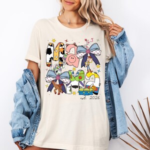 Toy Story Mama Shirt, Disney Mama Est 2026 T-Shirt, Mother's Day 2026 Tee, Woody and Friends Shirt, Disney Family Trip Shirt, New Mom Tee