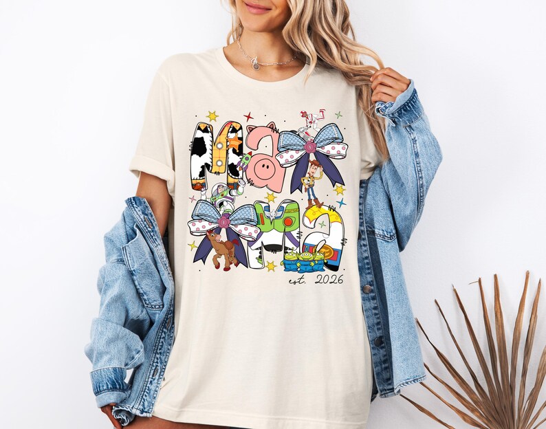 Toy Story Mama Shirt, Disney Mama Est 2026 T-Shirt, Mother's Day 2026 Tee, Woody and Friends Shirt, Disney Family Trip Shirt, New Mom Tee