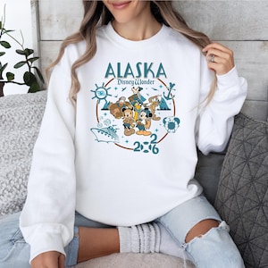 Disney Alaska Cruise 2026 T-shirt, Mickey And Friends Matching Cruise Tee, Disney Wonder Matching Cruise Shirts, Alaska Disney Wonder Tee