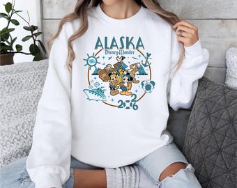 Disney Alaska Cruise 2026 T-shirt, Mickey And Friends Matching Cruise Tee, Disney Wonder Matching Cruise Shirts, Alaska Disney Wonder Tee
