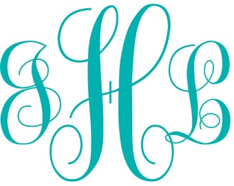 Monogram Car Decal