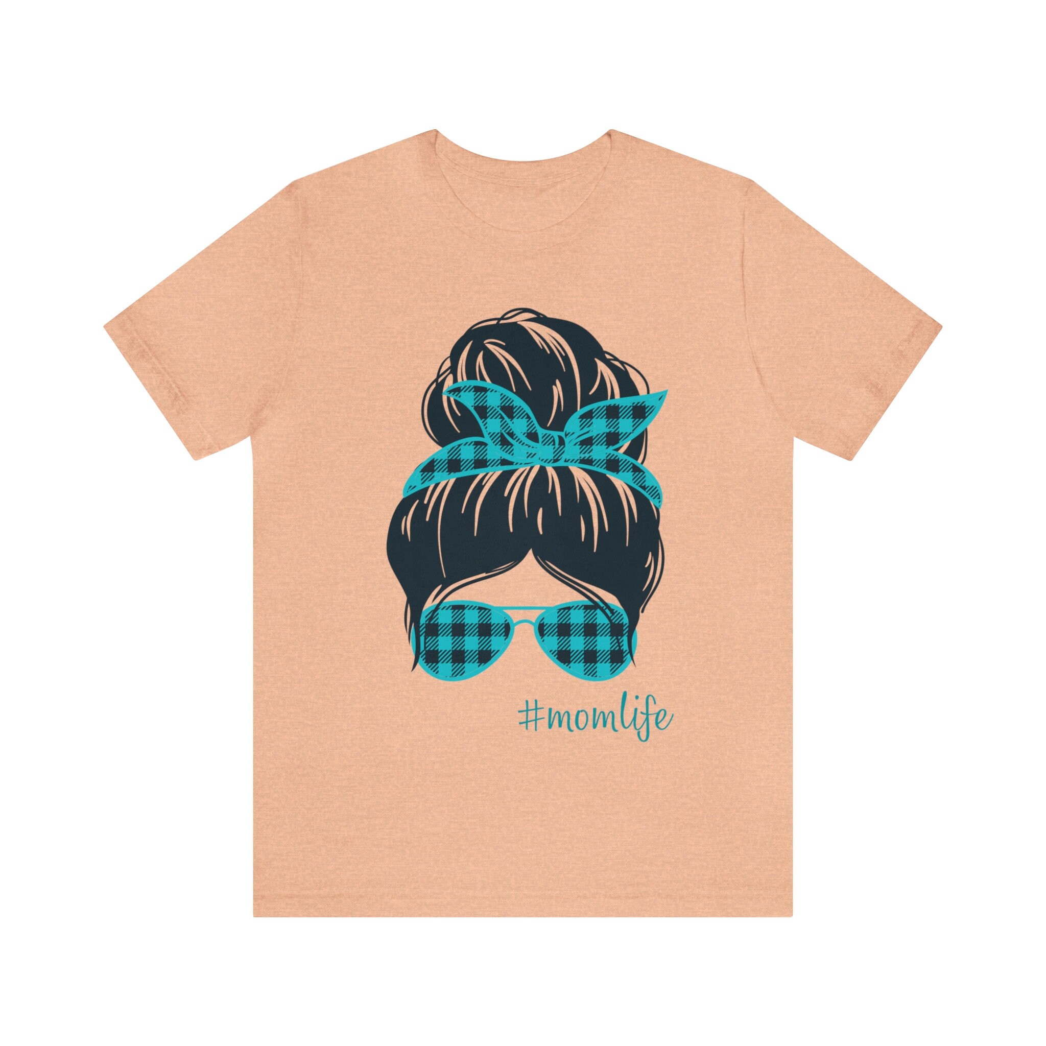 Mom Life Messy Bun Tee Shirt - Etsy