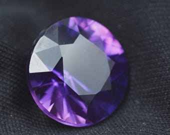 CERTIFIED purple Tanzanite 7 Ct natural AAA Loose gemstone origin Tanzania , loose Fancy Tanzanite stone for ring Round cut blue tanzanite