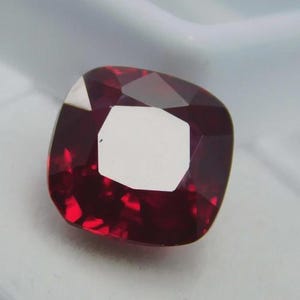 Roter Rubin Mosambik AAA Loser Edelstein, loser Rubinstein Hochwertige Kissenform geschnitten, Schmuckherstellungswerkzeug & Ring 8 Karat Geschenk für sie