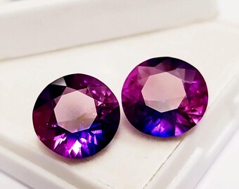 CERTIFIED purple Tanzanite 14 Ct natural AAA Loose gemstone origin Tanzania , loose Round Tanzanite stone for ring Fancy cut blue tanzanite