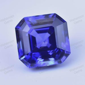Elegant 8 Ct Natural Sapphire Square Shape Diamond Cut blue Sapphire Certified Loose Gemstone Personalized Gift Perfect Ring, Pendant set!
