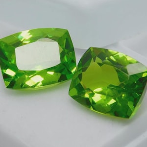 Precious 16 Ct Extremely Rare CERTIFIED Natural Peridot Stone Excellent Green Peridot Cushion Cut High Quality | Free Standard Delivery