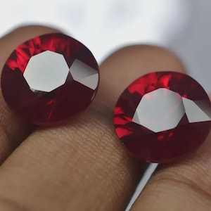 16 Ct Zertifizierter Roter Rubin Mosambik AAA Loser Edelstein, Lose Rubinstein Hohe Qualität Runde Form, Schmuckherstellung Werkzeug & Ring Geschenk für Sie