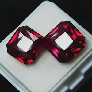 14 Ct zertifizierter natürlicher Rubin heller reiner, lebendiger Rubin aus Burma Taube blutig roter Rubin Loser Rubin feinster Quadratischer Mosambik Rubin