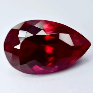 Zertifizierte 7 CT Natürliche Rubin Birnenform Burma Taubenblut Roter Rubin Edelstein Sehr selten und Princess Cut Edelstein Geburtstagsgeschenk für Sie
