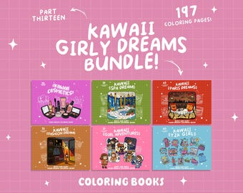 Girl Coloring Pages Bundle Coquette Coloring Beauty Coloring Fashion Bold Easy Coloring Kawaii Cute Coloring Stress Relief Adult Color Book