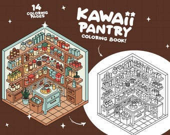 Pantry Kitchen Coloring Book Comfy Coloring Pages Cozy Rooms Coloring Interior Coloring Pocket Room Coloring Cute Food Coloring Book Adults