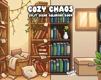 Hygge coloring book cozy coloring creative relaxing coloring aesthetic bold easy coloring printable digital coloring pages for kids adult