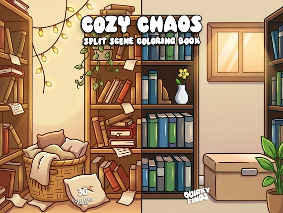 Hygge coloring book cozy coloring creative relaxing coloring aesthetic bold easy coloring printable digital coloring pages for kids adult