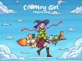 Country Girl Coloring Magical Days Coloring Book Whimsical Coloring Witch Fantasy Coloring Mystical Kawaii Coloring Pages for Adults Teens product logo