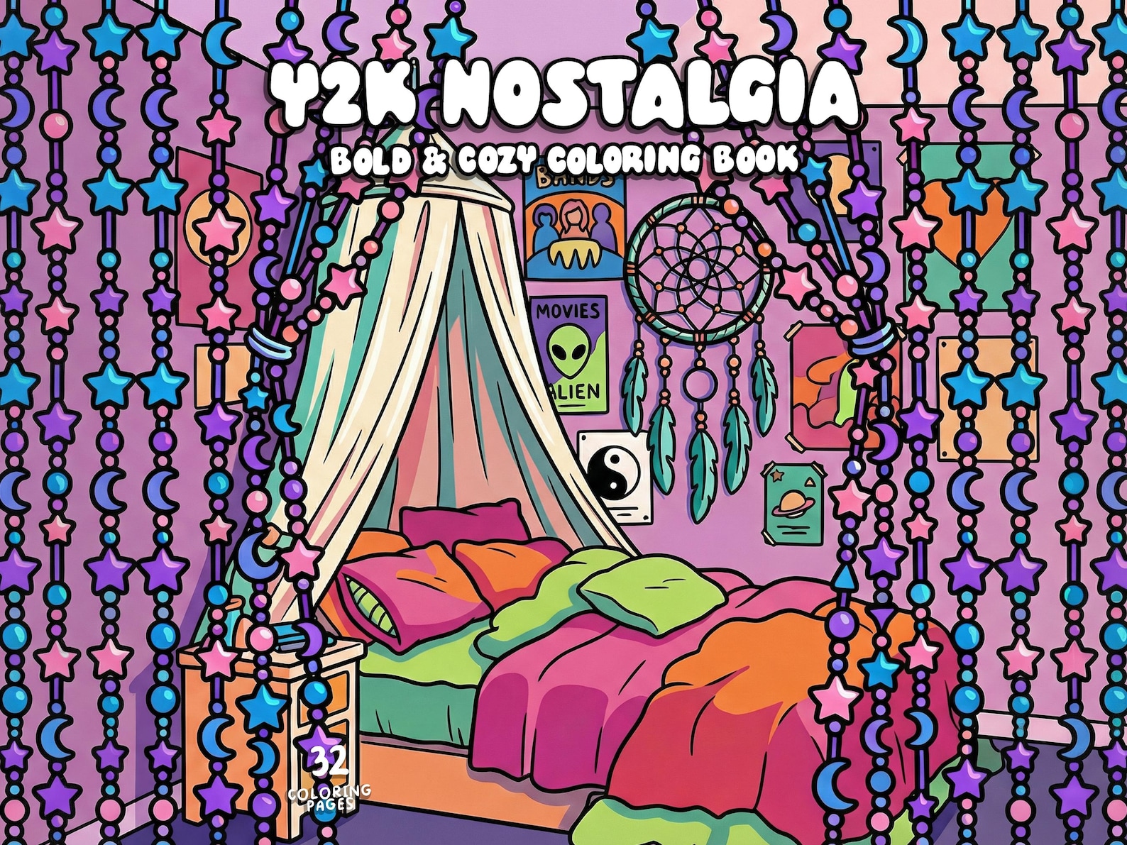 Y2k Coloring Book Nostalgia Coloring 2000s 90s Coloring Aesthetic Pop ...